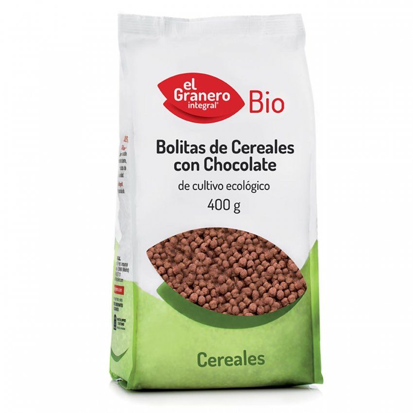 BOLITAS DE CEREALES CON CHOCOLATE BIO, 400 g