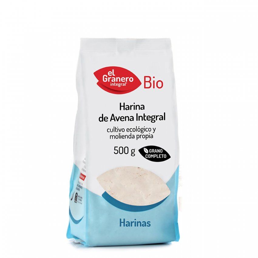 HARINA DE AVENA INTEGRAL BIO, 500 g