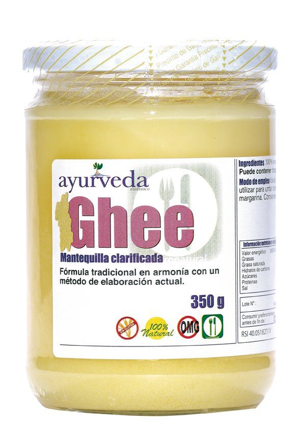 GHEE MANTEQUILLA CLARIFICADA AYURVEDICA, 350 g